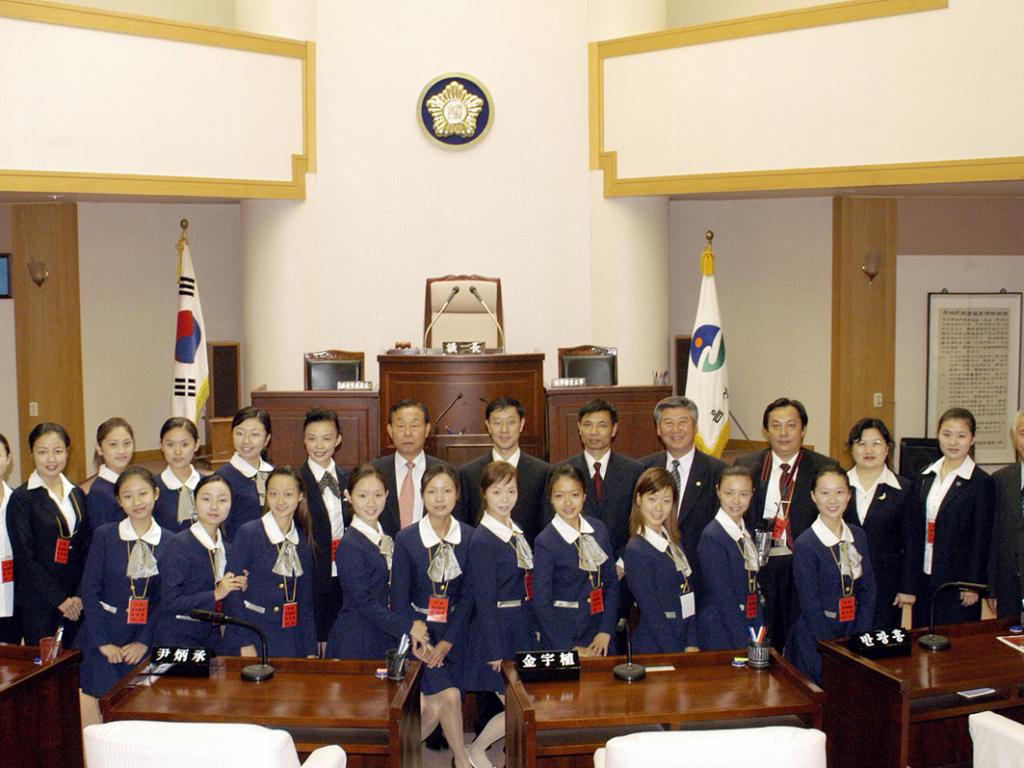 중국 태주시 예술단 음성군의회 방문