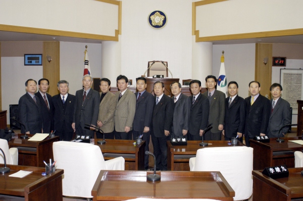 리장협의회장단과 기념촬영