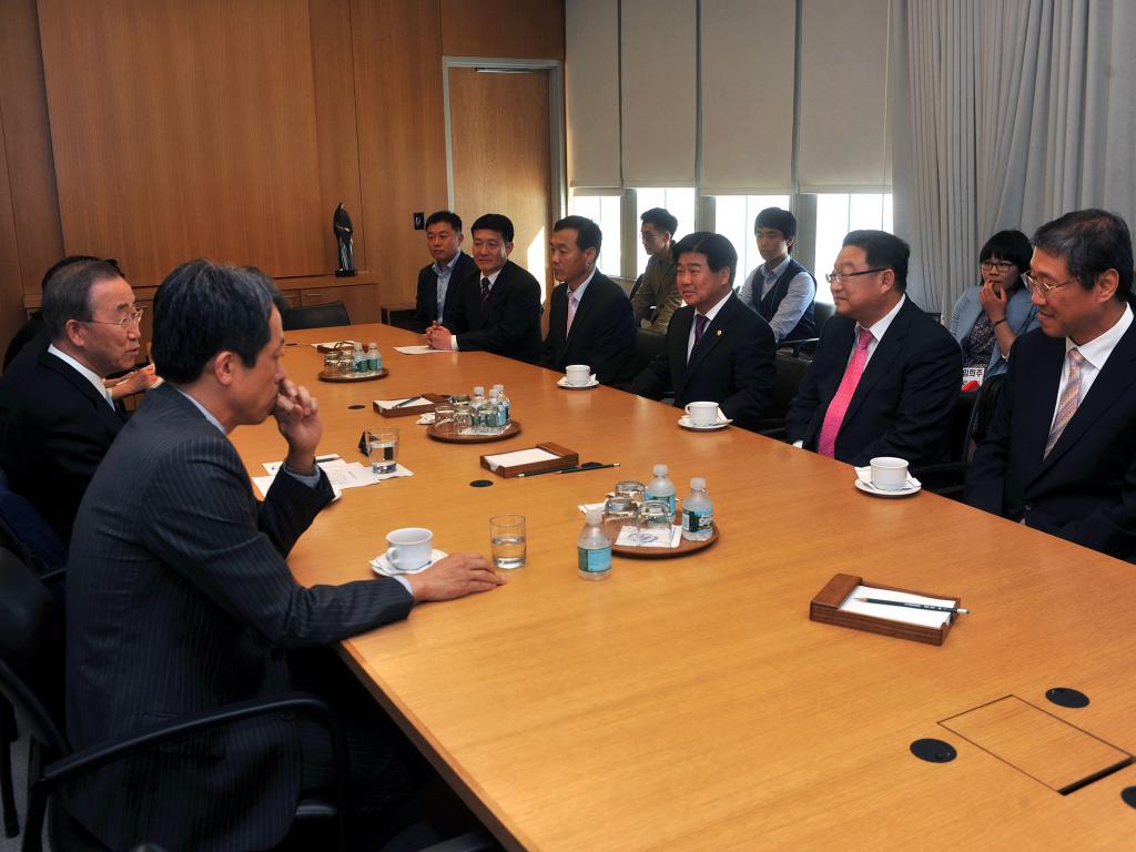 정태완의장 UN반기문 사무총장 예방