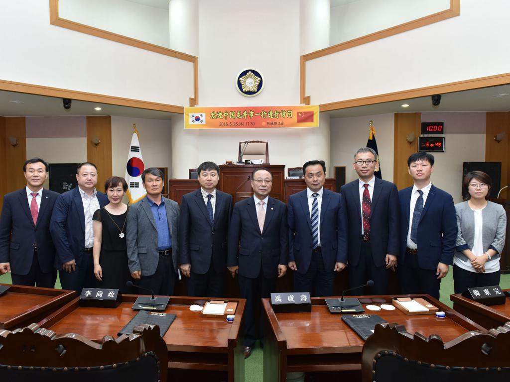 중국 용정시 일행 음성군의회 방문