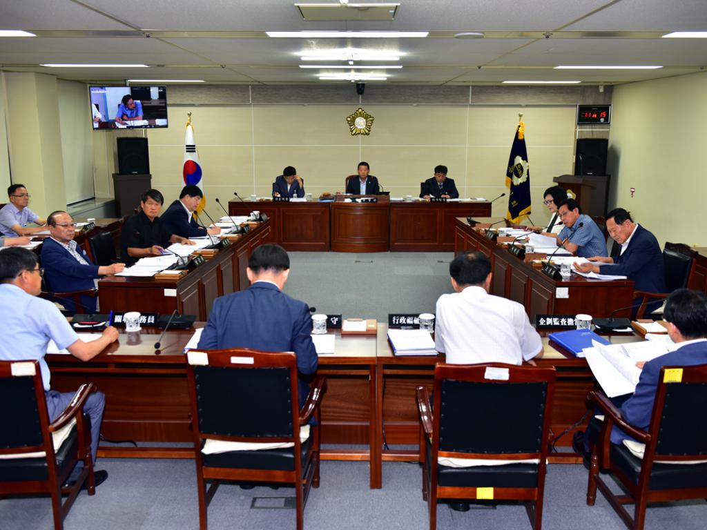 8월중 정례 의원 간담회 개최