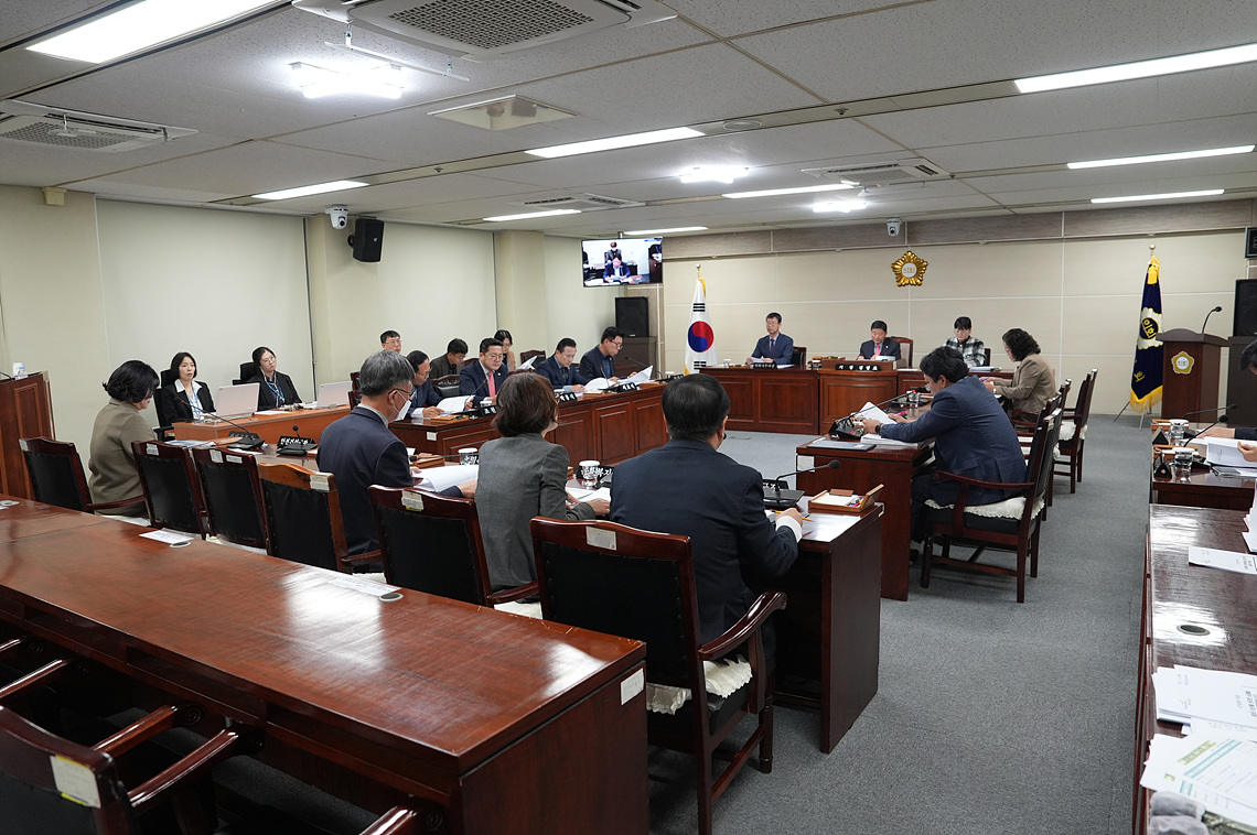 음성군의회,  11월 정례의원 간담회 개최